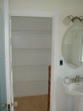 closet and sink after